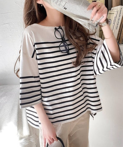 H154 ホワイト×ブラックM着用